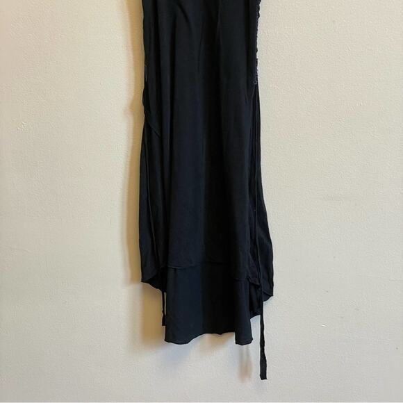 Mur Mur M black tunic top tassel cut outs Punk Goth Goblincore - Picture 3 of 7